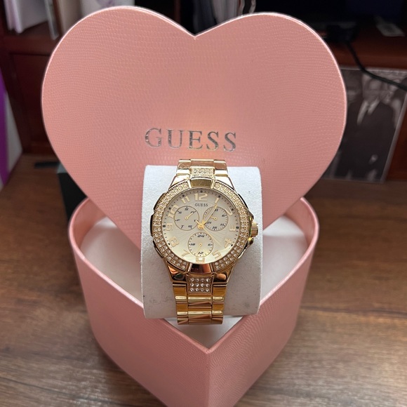 GUESS Women’s Multi-Function Gold-Tone Sport Watch - Picture 4 of 16
